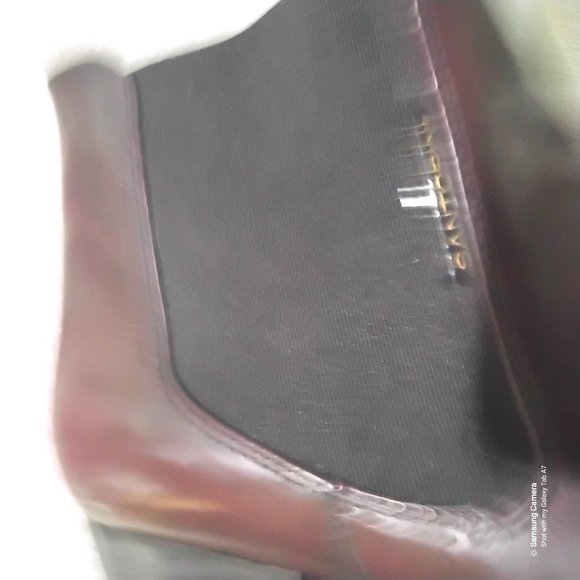 Santorini Brown Ankle Boots 3" Heels, Elastic Pull-on New Shelf Pulls US 5 - Picture 6 of 6